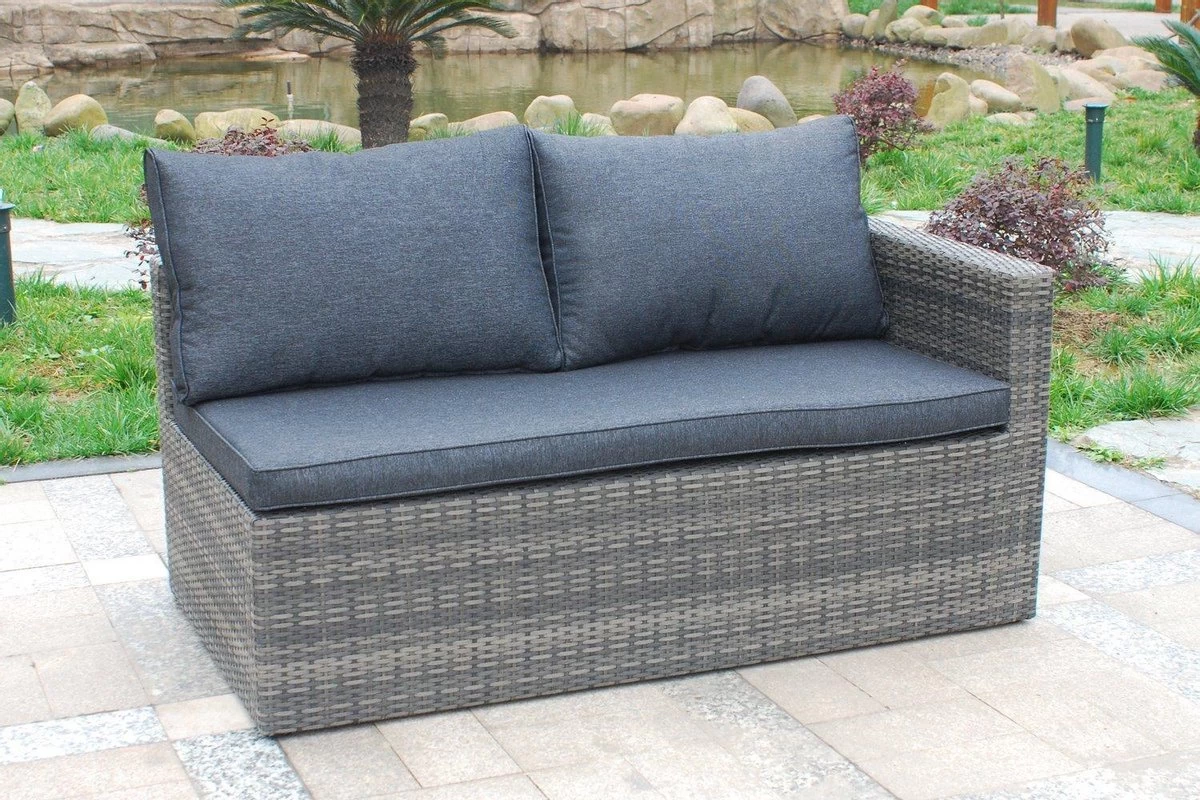 MaxxGarden Loungeset – Rattan Hoekset - 4 Persoons - Incl. Salontafel - Grijs 7 MaxxGarden Loungeset – Rattan Hoekset - 4 Persoons - Incl. Salontafel - Grijs - Afbeelding 5