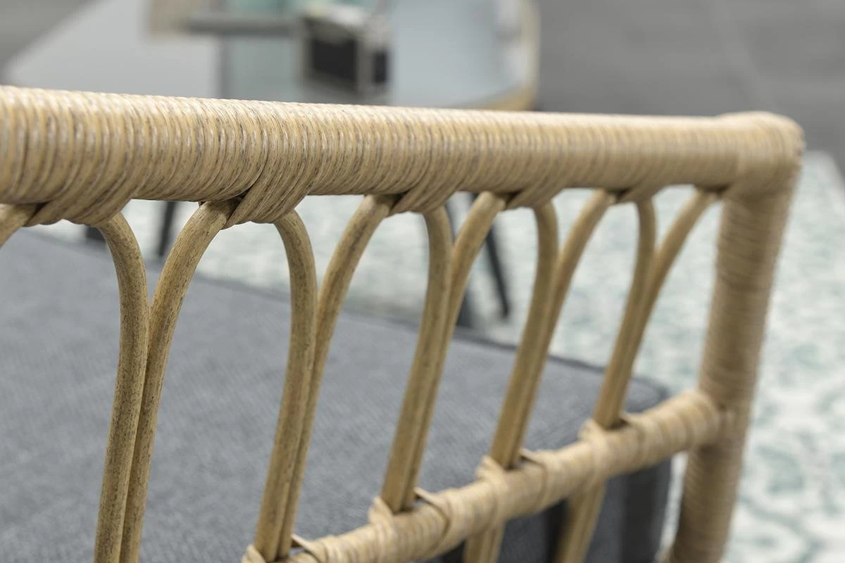 Garden Impressions Franklin Loungeset 4-delig - Wicker - Carbon Black/mystic Grey 7 Garden Impressions Franklin Loungeset 4-delig - Wicker - Carbon Black/mystic Grey - Afbeelding 5