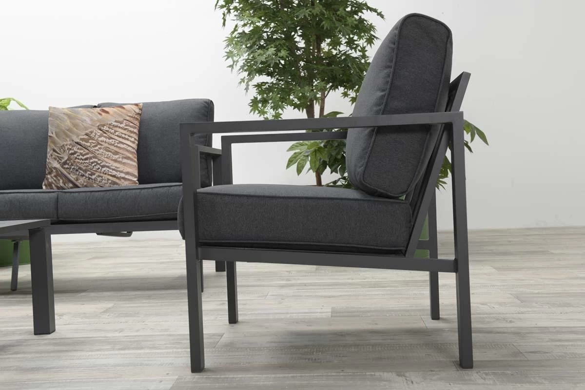 Garden Impressions Durban Loungeset - 4-delig - Zwart 21 Garden Impressions Durban Loungeset - 4-delig - Zwart - Afbeelding 19