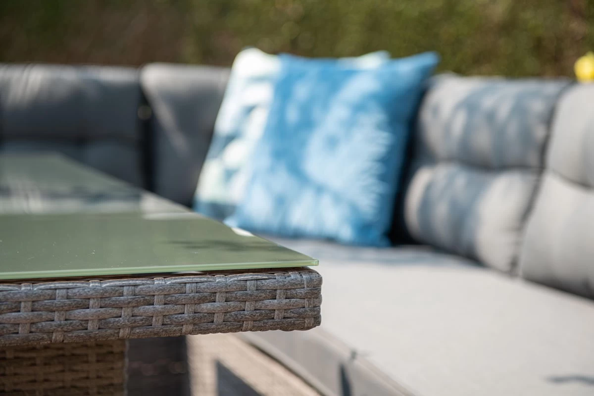 Garden Impressions Lapa Lounge Dining Set 5-delig - Wicker - Grijs 6 Garden Impressions Lapa Lounge Dining Set 5-delig - Wicker - Grijs - Afbeelding 4