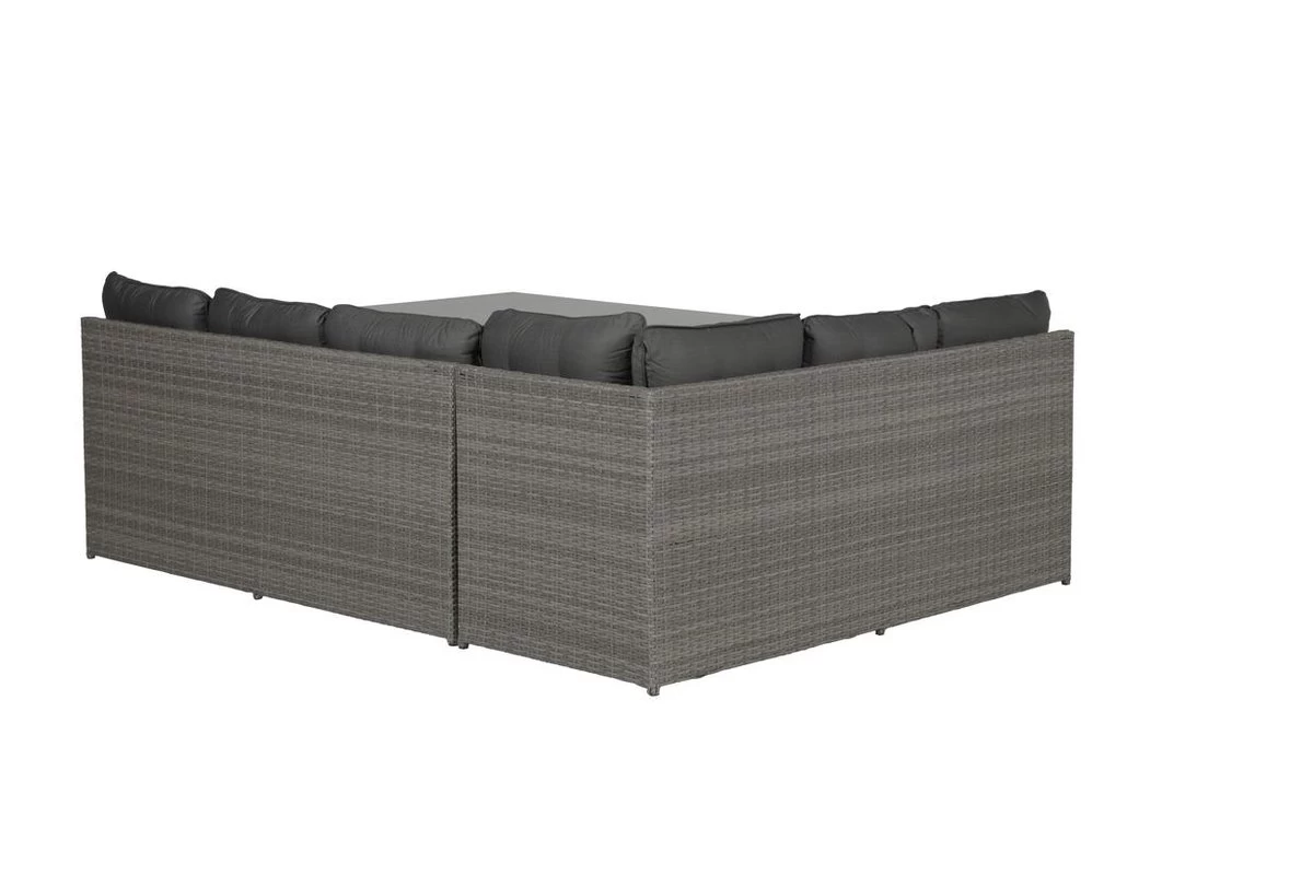 Garden Impressions Lapa Lounge Dining Set 5-delig - Wicker - Grijs 9 Garden Impressions Lapa Lounge Dining Set 5-delig - Wicker - Grijs - Afbeelding 7