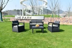 MaxxGarden Rattan Loungeset - 4 Persoons Zithoek - Design Wicker Tuinset -Tuinmeubel Verkoop 1200x800 323