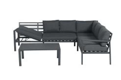 Garden Impressions Lexinton Loungeset - Verstelbaar - Aluminium - Zwart -Tuinmeubel Verkoop 1200x800 340
