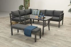 Blakes Lounge Diningset - 4 Delig - Donker Grijs -Tuinmeubel Verkoop 1200x800 360