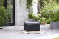 Allibert California Chaise Longue Loungeset - 3 A 4 Personen - Grafiet -Tuinmeubel Verkoop 1200x800 366