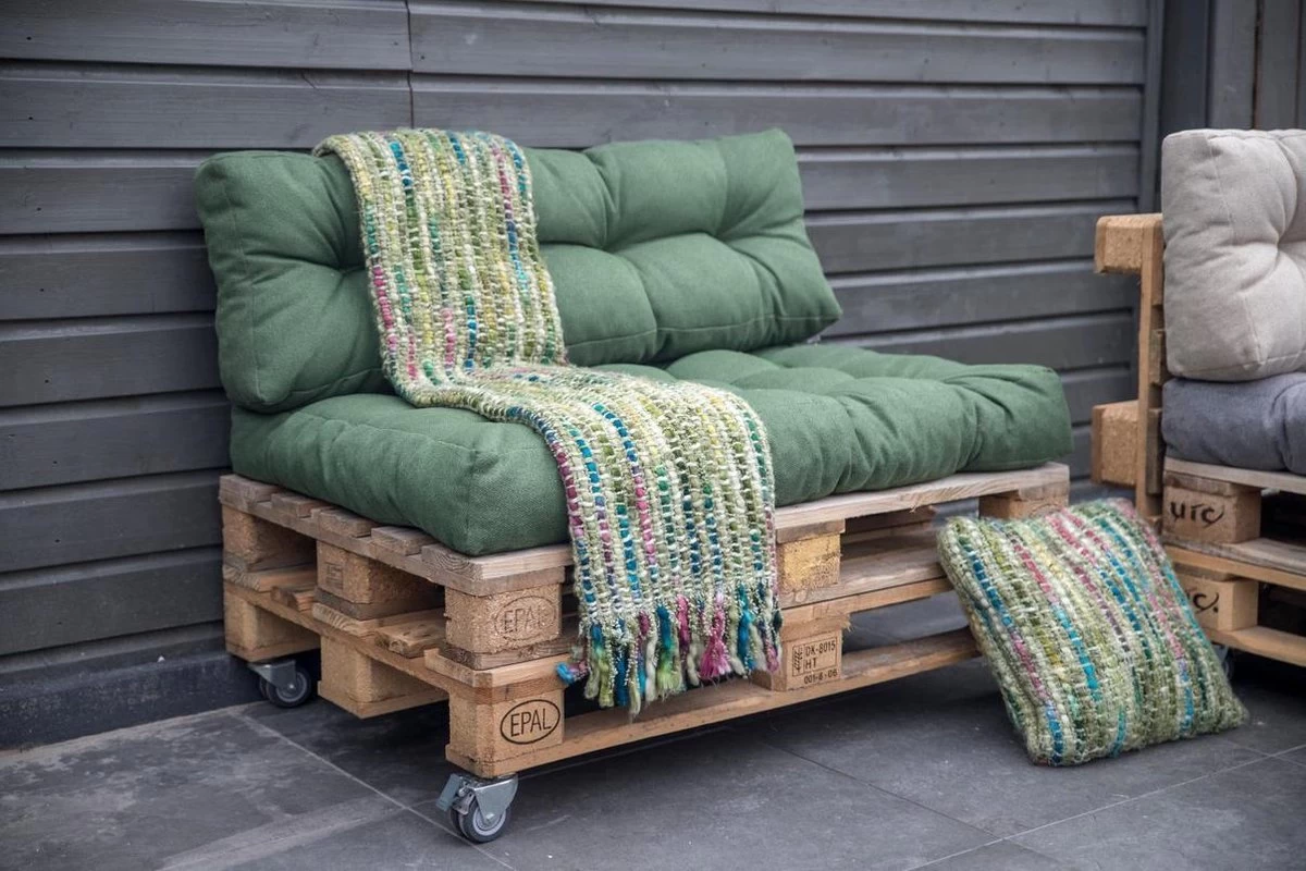 2L Home & Garden Palletkussen Metro Olijf - 120 X 80cm 9 2L Home & Garden Palletkussen Metro Olijf - 120 X 80cm - Afbeelding 7