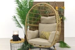 Lola Egg Relaxstoel - Natural Sand - Mand Stoel -Tuinmeubel Verkoop 1200x800 39