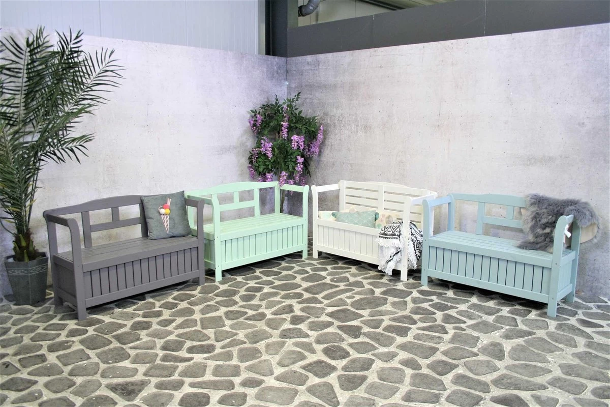 SenS-Line - Tuinbank - Pinokkio Houten Bankje - 113 X 40 X 75 Cm - Grijs 8 SenS-Line - Tuinbank - Pinokkio Houten Bankje - 113 X 40 X 75 Cm - Grijs - Afbeelding 6