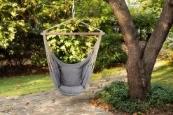 RENALUX Hangstoel Buiten En Binnen - Hangstoel Voor Binnen - Hangstoel Zonder Standaard - Hangstoel Cocoon - Gratis 2 Zachte Kussens - 150 KG - Grijs -Tuinmeubel Verkoop 1200x804 1