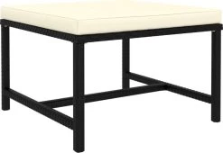 VidaXL 4-delige Loungeset Met Kussens Poly Rattan Zwart -Tuinmeubel Verkoop 1200x827 1