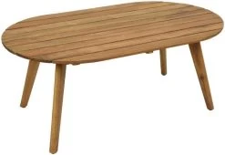 BUITEN Living Seville Lounge Tuintafel | Hardhout | 97x57cm - Ovale Tuintafel