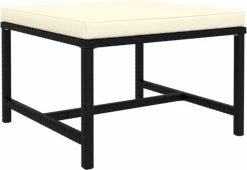 VidaXL 4-delige Loungeset Met Kussens Poly Rattan Zwart -Tuinmeubel Verkoop 1200x827