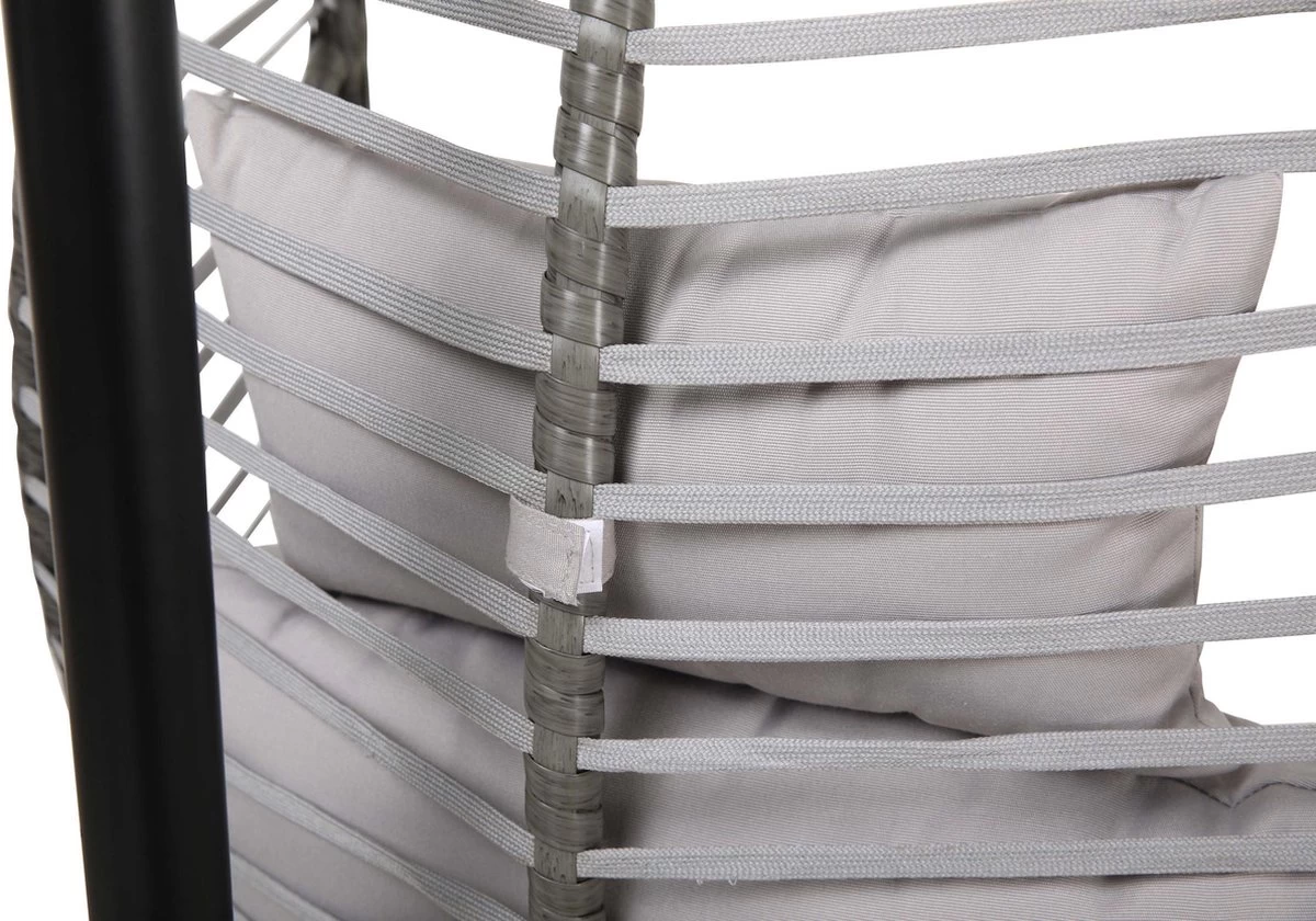 Lowander Egg Hangstoel Cocoon - Voor Binnen & Buiten - Met Standaard - Incl. Kussens 9 Lowander Egg Hangstoel Cocoon - Voor Binnen & Buiten - Met Standaard - Incl. Kussens - Afbeelding 7