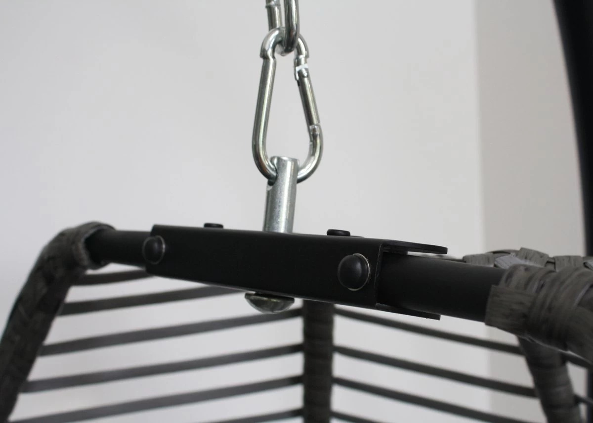 Lowander Egg Hangstoel Cocoon - Voor Binnen & Buiten - Met Standaard - Incl. Kussens 8 Lowander Egg Hangstoel Cocoon - Voor Binnen & Buiten - Met Standaard - Incl. Kussens - Afbeelding 6