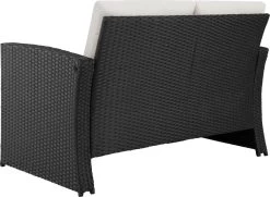 Tectake - Wicker Zitgroep Tuinset Lucca - Zwart - 404131 -Tuinmeubel Verkoop 1200x880 2