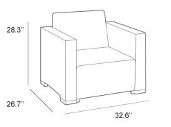 Allibert California Loungeset - 5 Personen - Cappuccino -Tuinmeubel Verkoop 1200x889