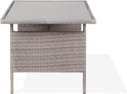 Beliani VITERBO - Loungeset Voor 8 - Grijs - PE Rotan -Tuinmeubel Verkoop 1200x891 1