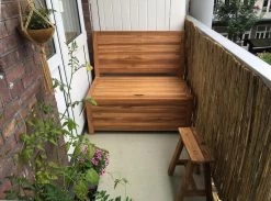 Kleine Teakhouten Tuinbank Met Opbergruimte - 100 X 60 X 90 Cm - Duurzaam Teakhout - Blijft Strak En Mooi - Sterke Constructie Om Lang Mee Te Gaan -Tuinmeubel Verkoop 1200x891