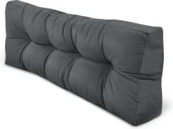 Beautissu Style – Palletkussen Set – 1x Zitkussen 120x80 Cm & 1x Rugkussen 120x40 Cm – Graphiet Grijs -Tuinmeubel Verkoop 1200x895 5