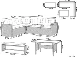 Beliani VITERBO - Loungeset Voor 8 - Grijs - PE Rotan -Tuinmeubel Verkoop 1200x896 2