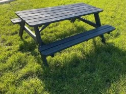 Goedkopepicknicktafels.nl | Zwarte XL Picknicktafel | Tuintafel 6 Persoons | Zwart Gespoten Gedroogd Grenen Hout! -Tuinmeubel Verkoop 1200x899 14