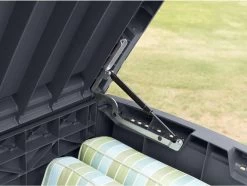 Keter - Borneo Opbergbox - 416 Liter - 129.5 X 62.5 X 70 Cm - Antraciet -Tuinmeubel Verkoop 1200x903