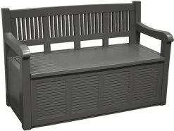 Merkloos Opbergbank Van Kunststof | 130 X 60 Cm | Antraciet -Tuinmeubel Verkoop 1200x904 2