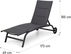 Blumfeldt Limala Tuinstoel - Ligstoel - Relaxstoel - Rugleuning In 6 Standen Verstelbaar - 2 Vielen - Draagkracht: Max. 150 Kg -Tuinmeubel Verkoop 1200x918