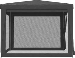 Prolenta Premium Partytent Met 4 Mesh Zijwanden 3x3 M HDPE Antracietkleurig -Tuinmeubel Verkoop 1200x933 1