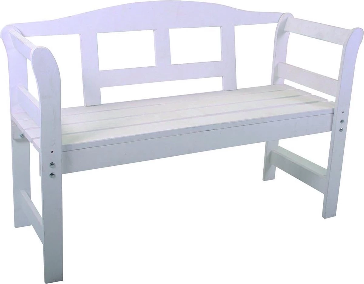 SenS-Line Friesen Tuinbank - Hout - Wit 4 SenS-Line Friesen Tuinbank - Hout - Wit - Afbeelding 2