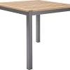 NATERIAL - Tuintafel Vierkant ORIS - 4 Personen - Houten Tafel 90x90 Cm - Aluminium - Met Houten Blad - Eucalyptus -Tuinmeubel Verkoop 1200x945