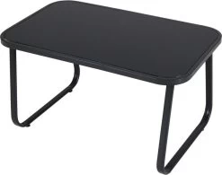 Tuin Meubelen Loungeset - 4 Persoons - Tuinset - Comfort - Zwart - Tafel Glazen Blad - Stoelen - Sofa - Bank - 4-delig -Tuinmeubel Verkoop 1200x947 1