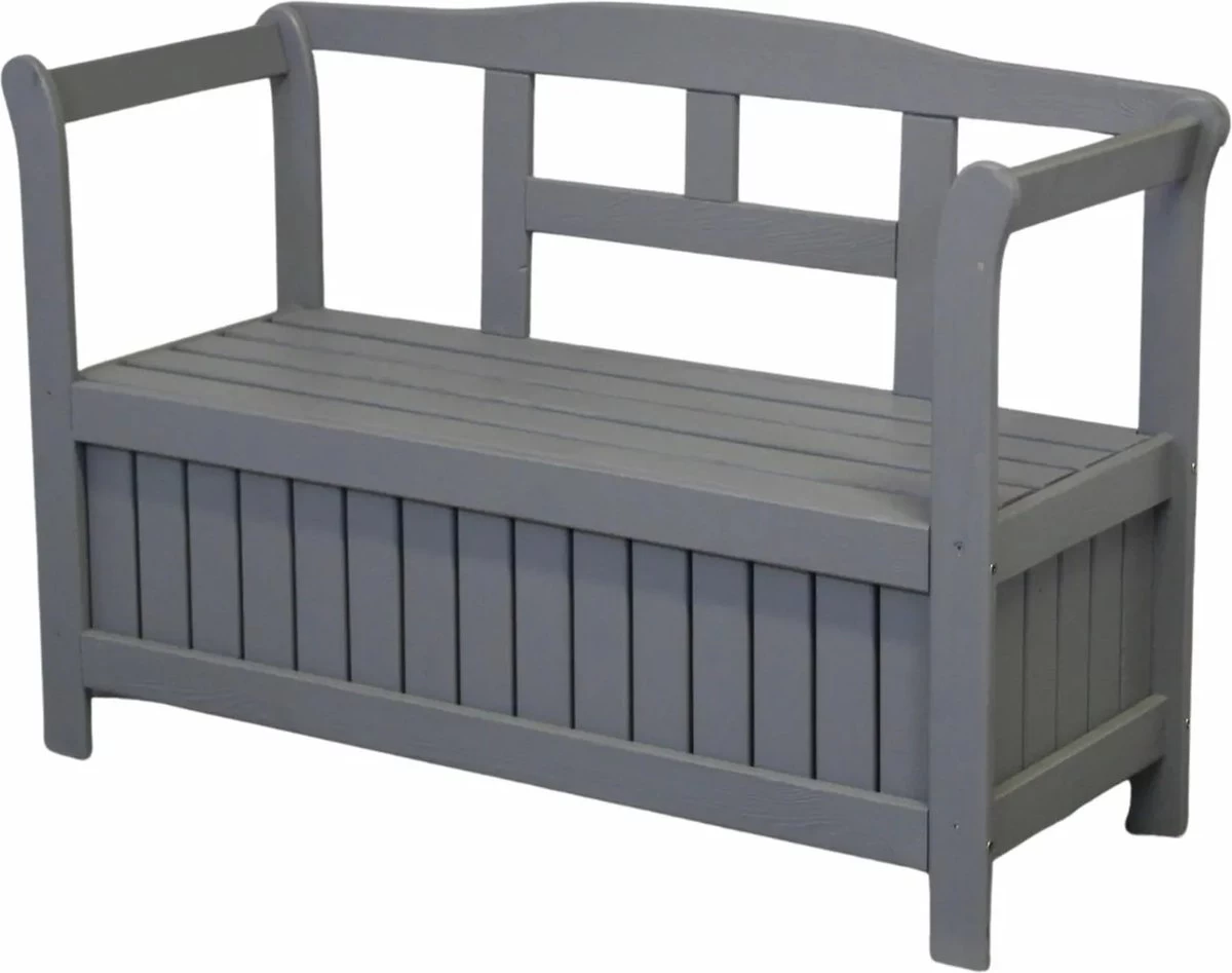 SenS-Line - Tuinbank - Pinokkio Houten Bankje - 113 X 40 X 75 Cm - Grijs 3 SenS-Line - Tuinbank - Pinokkio Houten Bankje - 113 X 40 X 75 Cm - Grijs