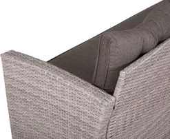 Beliani VITERBO - Loungeset Voor 8 - Grijs - PE Rotan -Tuinmeubel Verkoop 1200x983 4