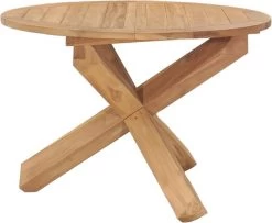 VidaXL Tuintafel Ø110x75 Cm Massief Teakhout -Tuinmeubel Verkoop 1200x985