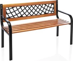 Relaxwonen - Tuinbank - FSC Hout - Metalen Frame - Trend 2023