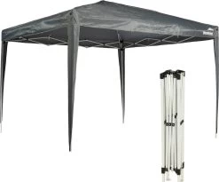 MaxxGarden Partytent - Paviljoen - 3x3 - Easy Up - Opvouwbaar - Waterdicht - Zwart -Tuinmeubel Verkoop 1200x995 4