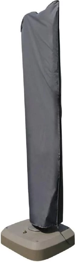 MaxxGarden Parasolhoes - Afdekhoes Voor Zweefparasol - Beschermhoes - 200-400 Cm - Met Rits En Trekkoord - Zwart