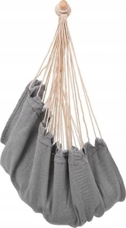 RENALUX Hangstoel Buiten En Binnen - Hangstoel Voor Binnen - Hangstoel Zonder Standaard - Hangstoel Cocoon - Gratis 2 Zachte Kussens - 150 KG - Grijs -Tuinmeubel Verkoop 661x1200