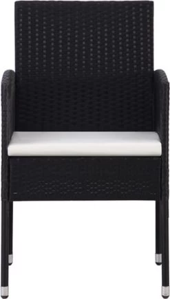 VidaXL 7-delige Tuinset Poly Rattan Zwart -Tuinmeubel Verkoop 681x1200