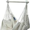 Potenza® Hangstoel – RUIM & COMFORTABEL - Binnen Of Buiten - 130x160 Cm - Belastbaar Tot 150 Kg - Incl. Bevestigingset Buiten – Creme -Tuinmeubel Verkoop 731x1200
