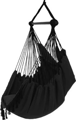 Vita5 XXL Hangstoel - Binnen&Buiten Hangnest - Incl. 2 Kussens En Boekenvak - Volwassenen&Kinderen - Hangmatstoel Tot 225kg - Zwart 20 Vita5 XXL Hangstoel - Binnen&Buiten Hangnest - Incl. 2 Kussens En Boekenvak - Volwassenen&Kinderen - Hangmatstoel Tot 225kg - Zwart -Tuinmeubel Verkoop 761x1200