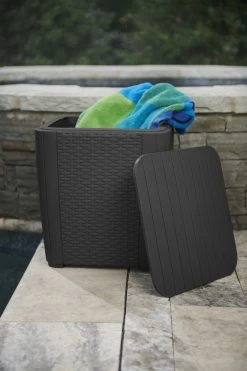 ALLIBERT Keter Luzon Opbergtafel - 39x39x43cm - Donkergrijs -Tuinmeubel Verkoop 800x1200 25