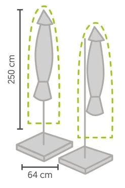 Weersbestendige Parasolhoes - Max. 4 X 4 M - Grijs / Antraciet - Zweefparasol 20 Weersbestendige Parasolhoes - Max. 4 X 4 M - Grijs / Antraciet - Zweefparasol -Tuinmeubel Verkoop 800x1200 30