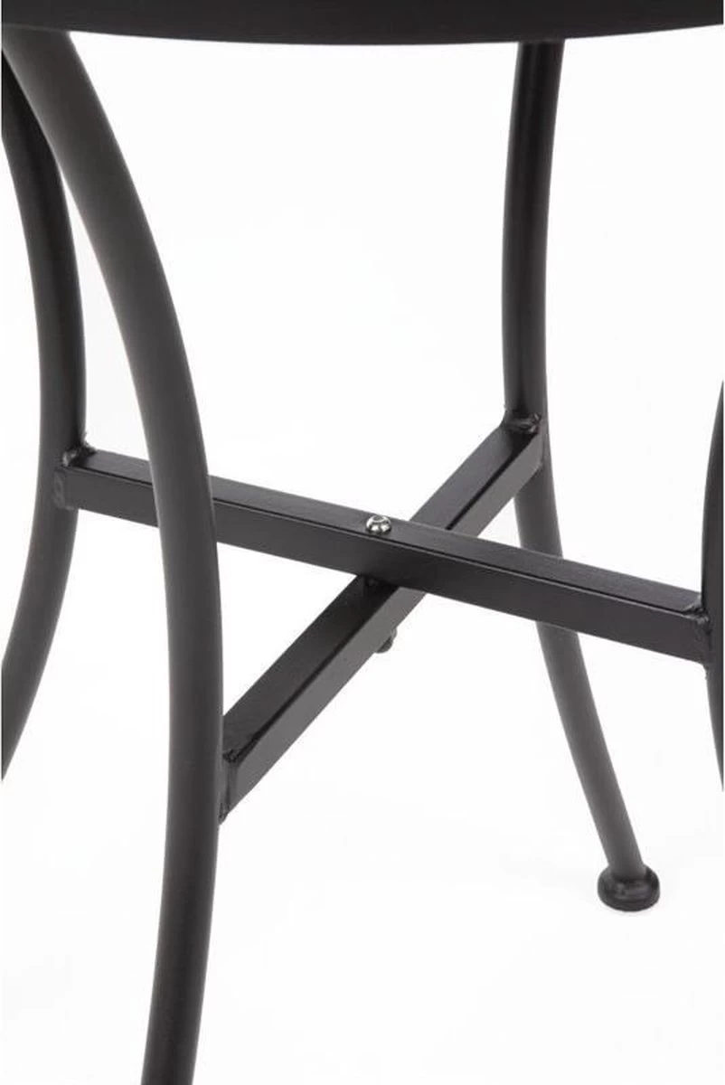 Bolero Ronde Stalen Bistro Tafel Zwart 60cm 7 Bolero Ronde Stalen Bistro Tafel Zwart 60cm - Afbeelding 5