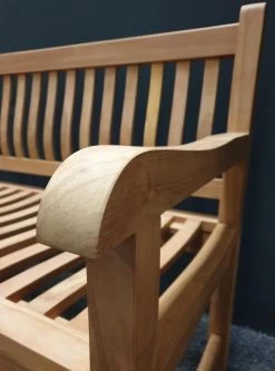 Merkloos TIERRA | Tuinbank Van Teak Comfort Plus + | 150 Cm - 3-Persoons / 3-Zits | Naturel / Original | BONANY Luxe | Geschuurd & Olie Op Waterbasis | Klassiek & Traditioneel | Stevig | Tuinzetel | Bank Voor Tuin -Tuinmeubel Verkoop 890x1200