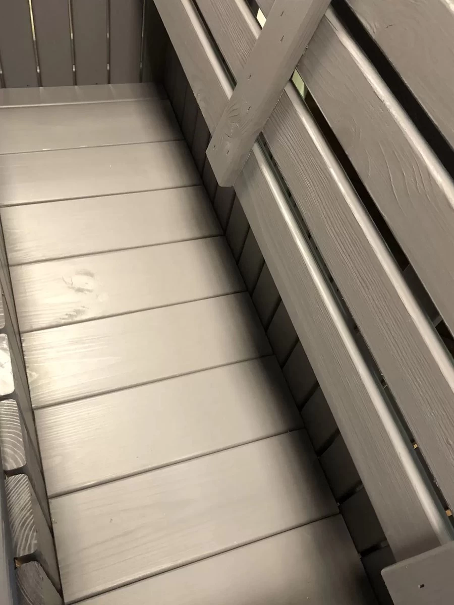 SenS-Line - Tuinbank - Pinokkio Houten Bankje - 113 X 40 X 75 Cm - Grijs 11 SenS-Line - Tuinbank - Pinokkio Houten Bankje - 113 X 40 X 75 Cm - Grijs - Afbeelding 9