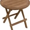 Picknicktafel Rond - Bijzettafel Voor Buiten - - Inklapbare Picknicktafel - Kleine Klaptafel Met Handvat - 50cm