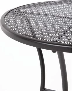 Bolero Ronde Stalen Bistro Tafel Zwart 60cm 10 Bolero Ronde Stalen Bistro Tafel Zwart 60cm -Tuinmeubel Verkoop 957x1200