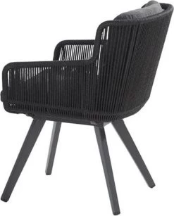 4 Seasons Outdoor 4SO Armstoel Flores Anthracite - 1 Stuk -Tuinmeubel Verkoop 964x1200